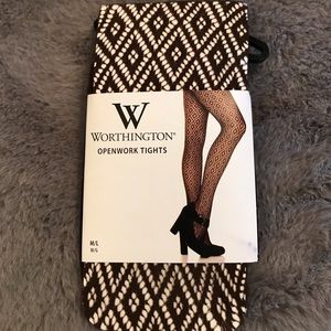 *NEW* Worthington Brown Openwork Tights